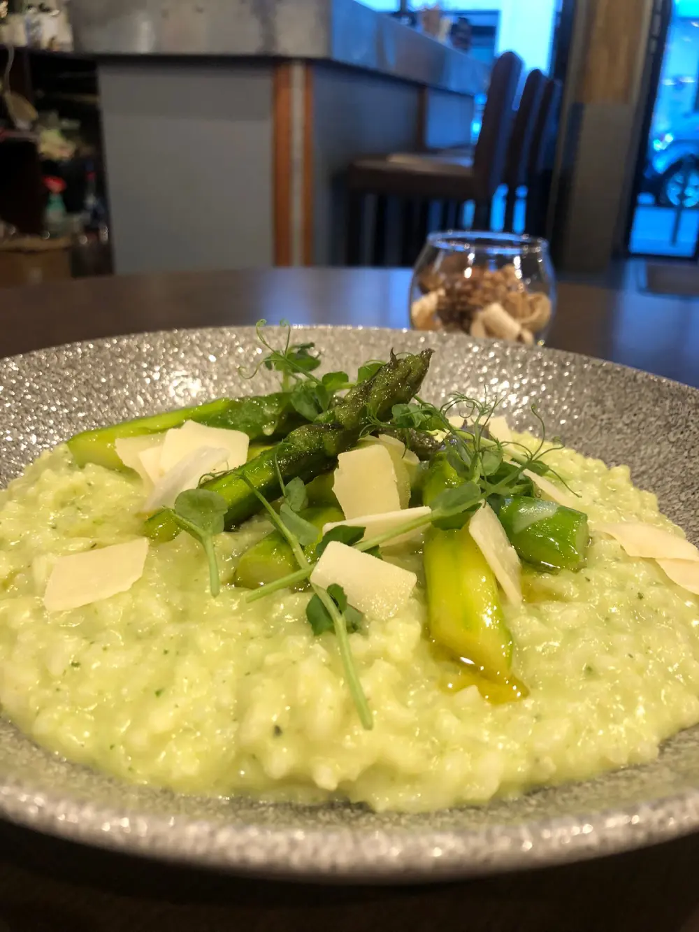 Risotto crémeux aux asperges et parmesan